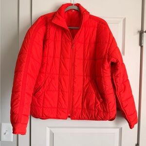 Bright red jacket, large